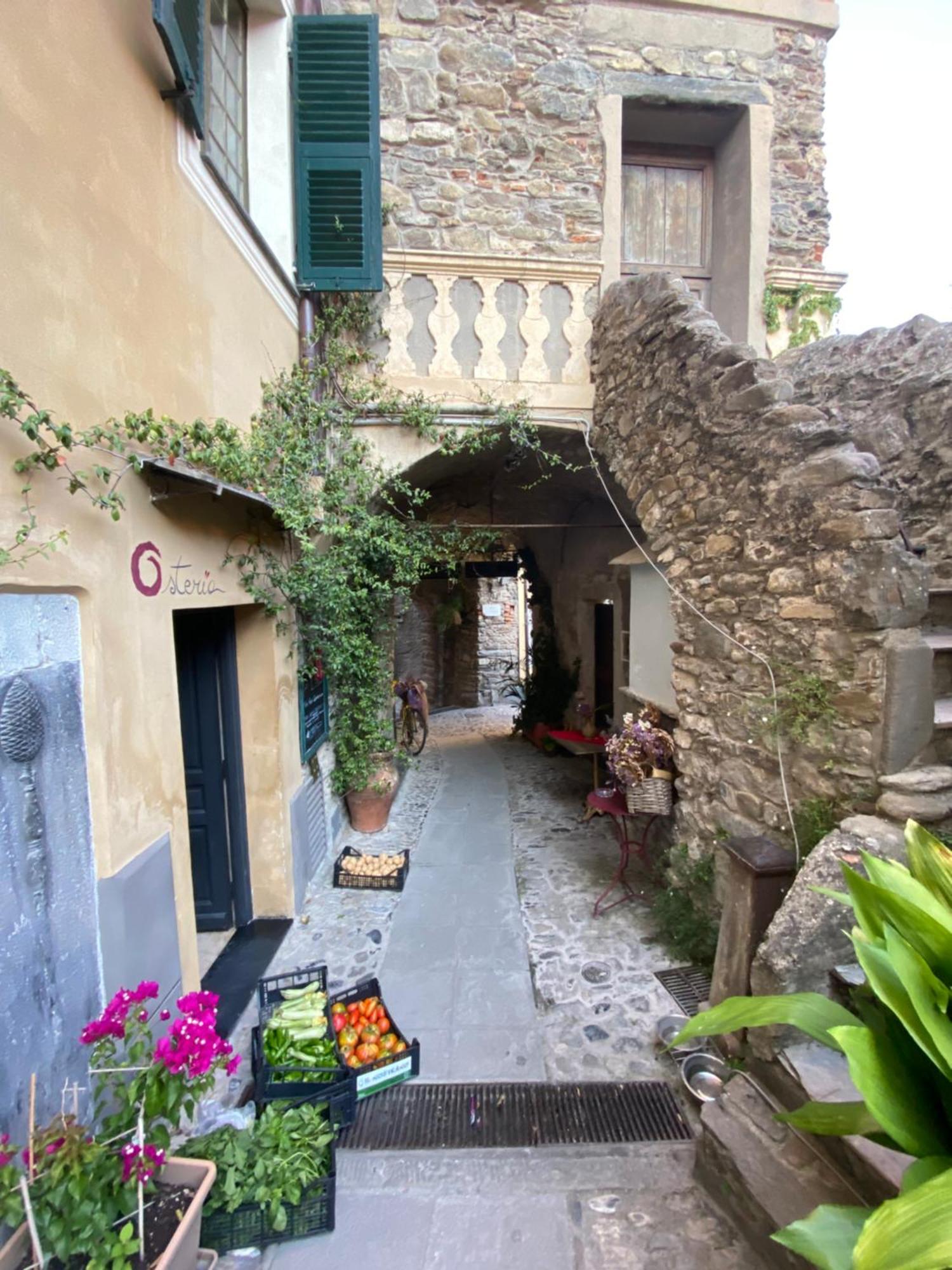 Iconic Italian Townhouse W Rooftop Terrace & Mountain View, Pigna Ngoại thất bức ảnh